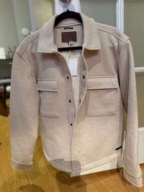 NWT Beige Civil Society Men's Shirt Jacket
